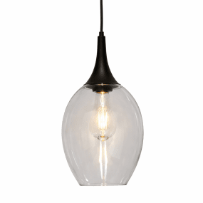 Elipzo Ø18 Rookkleurig raamlamp Van Lampan - De zwarte metalen bovenkant geeft een stijlvolle uitstraling, terwijl de kap van rookglas zorgt voor een zacht en sfeervol licht.