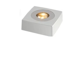 Lichtplaat 9x9cm Wit Van Frilight - De lichtplaat wordt geleverd met een snoer van 2,2 m, een aan/uit-schakelaar en een stekker.
