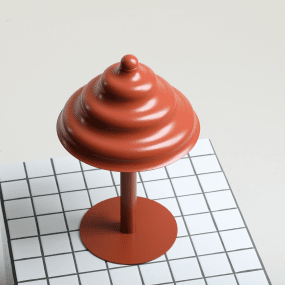 Wave 36cm ROOD tafellamp Van Artera - Wave is een moderne tafellamp met een retro-design, waardoor het een veelzijdige lamp is die in elk huis past.