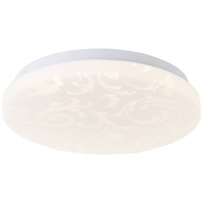 Clarica Ø26 Wit Van Brilliant - De geïntegreerde led-lichtbron geeft warm wit licht van 3000K en heeft een lichtsterkte van 1400 lumen - perfect voor het creëren van een aangename en goed verlichte omgeving in bijvoorbeeld een hal of keuken.