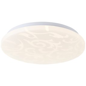 Clarica Ø34 Wit Van Brilliant - De geïntegreerde led-lichtbron geeft warm wit licht van 3000K en heeft een lichtsterkte van 2600 lumen - perfect voor het creëren van een aangename en goed verlichte omgeving in bijvoorbeeld een hal of keuken.