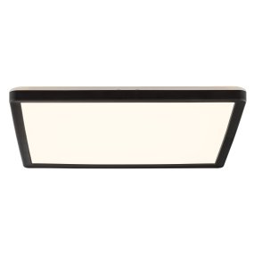 Avola 30cm Zwart Van Brilliant - Met een koelwit licht van 4000K en een lichtsterkte van 2400 lumen biedt de lamp een helder en functioneel licht - perfect voor ruimtes waar goed zicht belangrijk is.