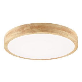 Moreen Ø34 Hout plafondlamp Van Brilliant - Moreen plafondlamp is een moderne plafondlamp gemaakt van een combinatie van metaal, hout en kunststof.