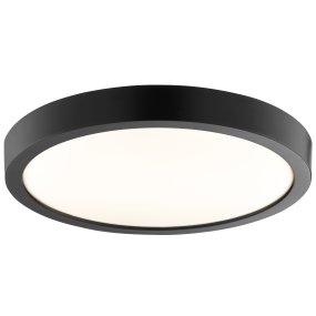 Jade Ø28 Zwart badkamerlamp Van Brilliant - Het zwarte frame omsluit een groot ledpaneel dat een helder en egaal licht verspreidt over het hele oppervlak - perfect voor ruimtes waar goede verlichting belangrijk is.