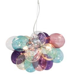 Gross Ø30 Veelkleurig hanglamp Van By Rydéns - Zoals de naam al doet vermoeden, is dit een kleinere versie van de Gross plafondlamp met een diameter van 30 centimeter.
