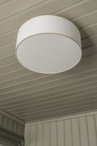 Theo Ø48 Wit/beige Van Alde & Lind - De beige rand geeft een klassieke uitstraling en past in de meeste huizen.