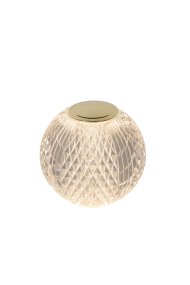 Cintra 9cm Transparant Draagbare Van Lucide - De lamp is voorzien van een ge&iuml;ntegreerde LED en een 3-traps dimmer die eenvoudig te bedienen is via de aanraakbediening aan de bovenkant.