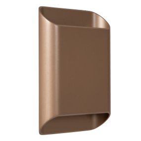Atila II Bruin badkamerlamp Van Lucide - Atila is een stijlvolle badkamerwandlamp van aluminium met een bruine, metallic afwerking die een verfijnde en moderne uitstraling geeft.