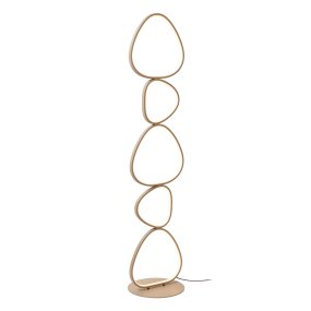 Samling Beige vloerlamp Van Lucide - De lamp wordt geleverd met een 1,2 meter lang zwart snoer en een stekker.