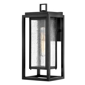 Republic 40cm Zwart Van Elstead Lighting - Republic is een decoratieve gevellamp met een modern design en een effectief dubbel frame.