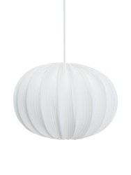 Hilma Lampenkap Ø40 Excl. Ophangsysteem Gebroken wit hanglamp Van PR Home - Hilma plafondlamp in een geribbelde jerseystof.