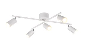 Marlina 5 Wit spot Van Trio Lighting - De lamp is ideaal voor in de keuken, hal of woonkamer.