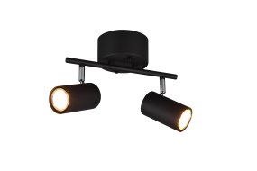 Marlina 2 Zwart spot Van Trio Lighting - De spots zijn onafhankelijk van elkaar draaibaar voor een nauwkeurige lichtverdeling.
