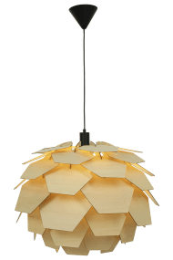 Carpatica Ø60 Natuur hanglamp Van Aneta Lighting - De lamp is in hoogte verstelbaar, met een minimale totale hoogte van 60 cm en een maximale totale hoogte van 280 cm.