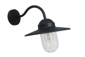 Ystad Zwart buitenlamp Van Lampan - Ystad &auml;r en klassisk stallykta i svart f&auml;rg och klart glas.
