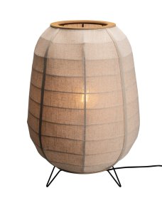 Delino Beige Van By Rydéns - Delino is een stijlvolle vloerlamp die natuurlijke materialen combineert met een zacht en tijdloos design.