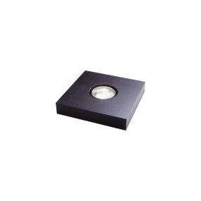 Lichtplaat 15x15cm Zwart Van Frilight - De lichtplaat wordt geleverd met een snoer van 2,2 m, een aan/uit-schakelaar en een stekker.