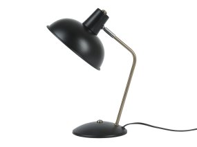 Hood 38cm Zwart bureaulamp Van Leitmotiv - De lamp past perfect op een bureau of nachtkastje en is zowel een praktische lichtbron als een stijlvol interieurdetail.