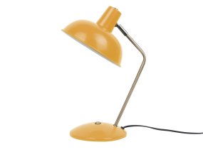 Hood 38cm Geel bureaulamp Van Leitmotiv - De lamp past perfect op een bureau of nachtkastje en is zowel een praktische lichtbron als een stijlvol interieurdetail.