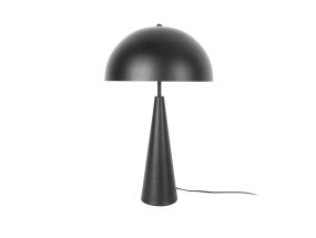 Sublime 50cm Zwart tafellamp Van Leitmotiv - De kap zorgt voor een niet-verblindend licht en verspreidt het licht aangenaam naar beneden, waardoor de lamp perfect is als sfeerverlichting in de woonkamer.