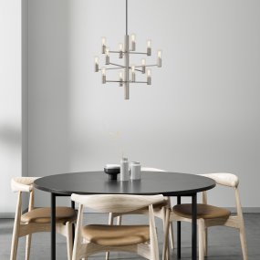 Manola 12 Ø60 Beige hanglamp Van Herstal - Manola &auml;r exceptionell i sin design och skapar en magnifik atmosf&auml;r.