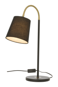 Ljusdal 50cm Zwart bureaulamp Van Aneta Lighting - Ljusdal is een stijlvolle tafellamp met een moderne twist.