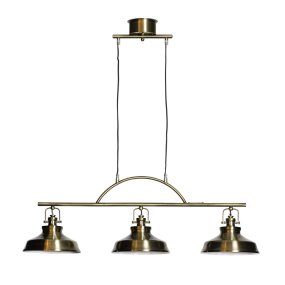 New Haven 96cm Messing hanglamp Van Cottex - De hoogte van de lamp is verstelbaar, waardoor hij flexibel en gemakkelijk aan te passen is aan uw behoeften.