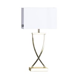 Omega 52cm Wit tafellamp Van By Rydéns - Omega is tijdloos en gemakkelijk te plaatsen; Het staat prachtig in een raam, op een dressoir of op een nachtkastje.