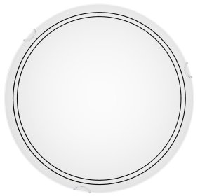 Lexington Ø35 Wit plafondlamp Van Cottex - De Lexington plafondlamp in metaal en glas is een moderne en stijlvolle lamp met een ingebouwde 3-staps dimmer, die u eenvoudig kunt aanpassen met de standaard wandschakelaar.