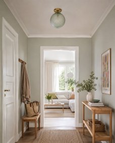 Korridor Ø25 Groente plafondlamp Van Lampan - Korridor past net zo goed in de hal en slaapkamer als in de woonkamer en is zelfs in de uitstand een decoratief element.
