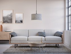 Soft Ø40 Grijze wol Van Belid - De zachte hanglamp geeft een gezellige maar moderne uitstraling en is door de vele kleuren makkelijk te combineren met het interieur.