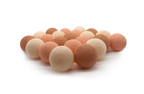 Irislights Peach 35-lights Perzik Van Irislights - De lichtslinger heeft een tussenruimte van 14 cm tussen de bolletjes en vervangbare lampjes zijn verkrijgbaar bij Irislights.