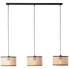 Wiley 110cm Natuur hanglamp Van Brilliant - Hij staat bijzonder mooi boven de keuken- of eettafel en vormt tegelijkertijd een decoratief element in de kamer.
