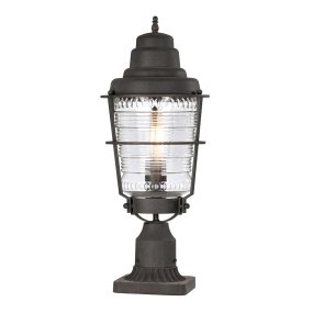 Chance Harbor 50cm Zink Van Elstead Lighting - Chance Harbor is een klassieke en robuuste havenlantaarn met een ontwerp geïnspireerd op de maritieme stijl.