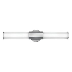 Facet 65cm Chroom badkamerlamp Van Elstead Lighting - Facet is een moderne en stijlvolle badkamerlamp die functionaliteit en esthetiek combineert.