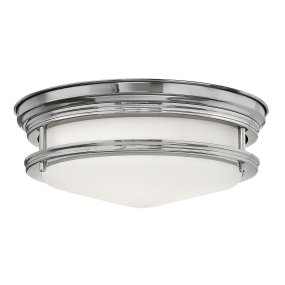 Hadrian Ø30 Chroom badkamerlamp Van Elstead Lighting - De Hadrian plafondlamp met chromen afwerking heeft een tijdloos en stijlvol design en is dankzij de IP44-classificatie perfect voor badkamers.