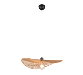 Laurine Ø58 Natuur hanglamp Van Trio Lighting - De papieren lampenkap zorgt voor een mooie lichtspreiding in de kamer wanneer de lamp brandt.