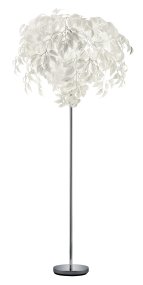 Leavy Wit vloerlamp Van Trio Lighting - De Leavy vloerlamp is een uniek en indrukwekkend element in uw huis met zijn decoratieve kunststof bladeren die de lamp een onderscheidende en betoverende stijl geven.