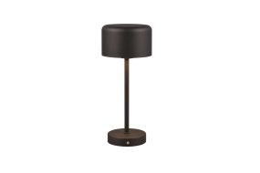 Jeff 30cm Zwart Draagbare Van Trio Lighting - Dankzij de oplaadbare batterij en het eenvoudige opladen via de USB-C-poort kunt u hem overal plaatsen, zonder kabels, en creëert u een gezellige lichtsfeer.