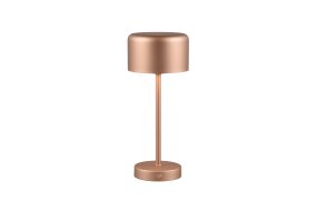 Jeff 30cm Bruin Draagbare Van Trio Lighting - Dankzij de oplaadbare batterij en het eenvoudige opladen via de USB-C-poort kunt u hem overal plaatsen, zonder kabels, en creëert u een gezellige lichtsfeer.