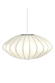 Josefine Ø65 Wit Van Aneta Lighting - De Josefine hanglamp is een elegante lamp met een zachte en harmonieuze vorm die de kamer een aangename uitstraling geeft.