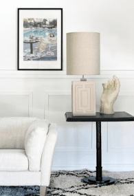 Stucco 48cm Beige lampenvoet Van Hallbergs - Stucco is een moderne lampenvoet met een stijlvol design.