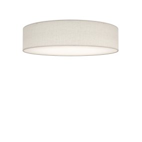 Soft Ø50 Wit linnen plafondlamp Van Belid - Soft is een stijlvolle plafondlamp die een zacht en aangenaam licht in de kamer verspreidt.