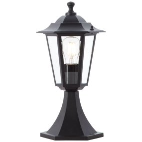Carleen 36cm Zwart Van Brilliant - Hij is gemakkelijk te plaatsen waar al een voetstuk aanwezig is en vormt een discreet maar functioneel element in de buitenomgeving.