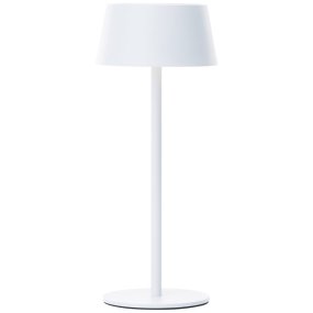 Picco 30cm Wit solarlamp Van Brilliant - Dankzij de IP44-classificatie is de lamp bestand tegen zowel spatwater als stof, waardoor hij een betrouwbare keuze is voor in de tuin, op het balkon of op het terras.