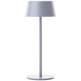 Picco 30cm Grijs solarlamp Van Brilliant - Dankzij de IP44-classificatie is de lamp bestand tegen zowel spatwater als stof, waardoor hij een betrouwbare keuze is voor in de tuin, op het balkon of op het terras.