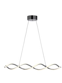 Vindla 87cm Chroom hanglamp Van Cottex - De Vindla plafondlamp in metaal en siliconen is een moderne en elegante verlichtingsoplossing die uw kamer een unieke en stijlvolle uitstraling geeft.