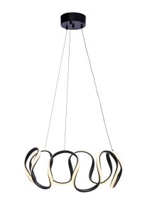 Wave Ø55 Zwart hanglamp Van Cottex - Dankzij de ingebouwde 3-staps dimmer kunt u de helderheid eenvoudig aanpassen met een standaard wandschakelaar.