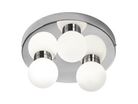 Sandhamn Ø25 Chroom badkamerlamp Van Armaturhantverk - De Sandhamn plafondlamp voor de badkamer is een stijlvolle en functionele verlichtingsoplossing die uw badkamer een luxe tintje geeft.