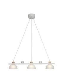 Divoza 82cm Wit hanglamp Van Cottex - Deze unieke plafondlamp past perfect boven de eettafel of in de keuken, waar hij zacht en aangenaam licht verspreidt en tegelijkertijd een decoratief tintje aan het interieur toevoegt.